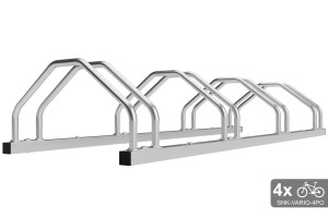 Kétoldalas, 4 kerékpáros tartó, VARIO 4 személyes, horganyzott
