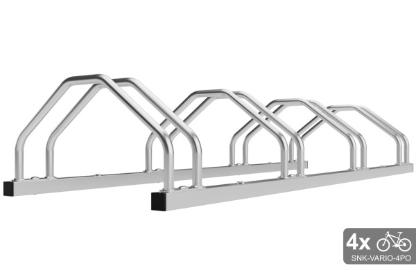 Kétoldalas, 4 kerékpáros tartó, VARIO 4 személyes, horganyzott
