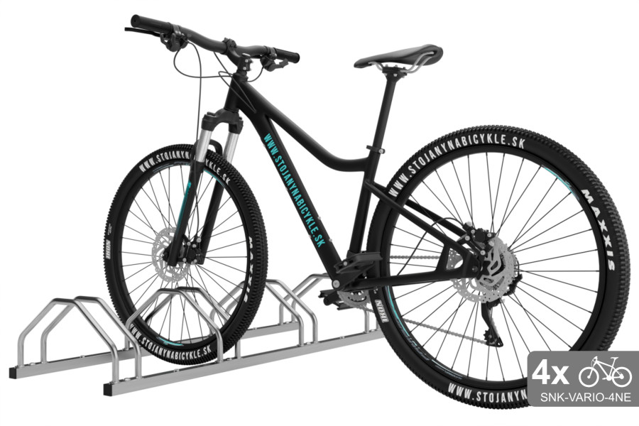 Kétoldalas kerékpártartó 4 kerékpárhoz, VARIO 4 személyes, rozsdamentes acél