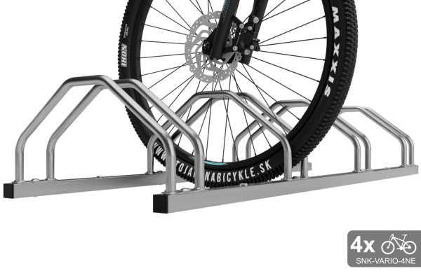 Kétoldalas kerékpártartó 4 kerékpárhoz, VARIO 4 személyes, rozsdamentes acél