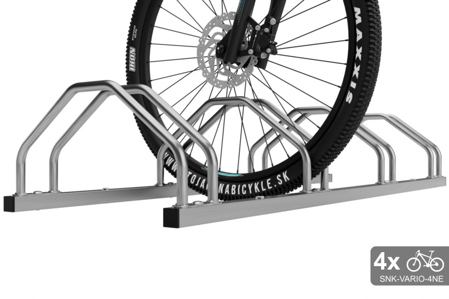 Kétoldalas kerékpártartó 4 kerékpárhoz, VARIO 4 személyes, rozsdamentes acél