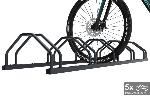 Kétoldalas kerékpártartó 5 db-hoz, VARIO 5 személyes, színes
