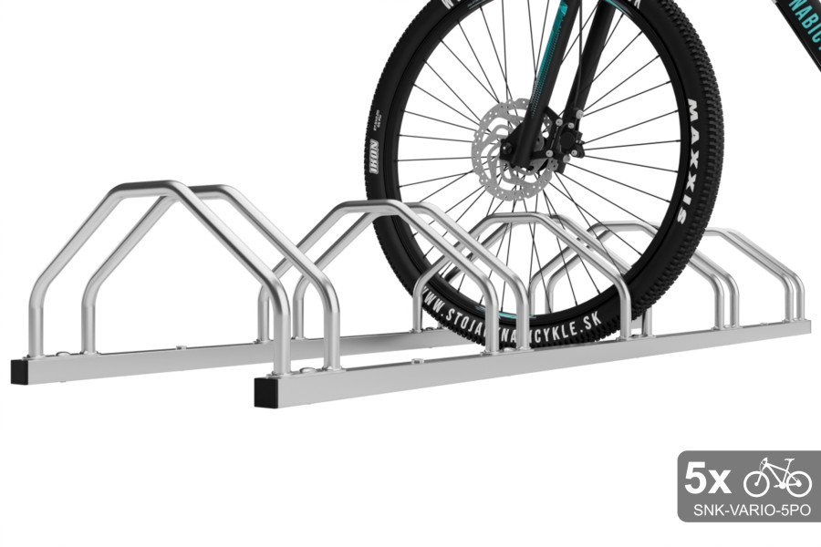 Kétoldalas, 5 kerékpáros tartó, VARIO 5 személyes, horganyzott