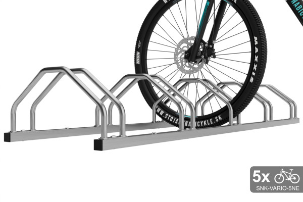 Kétoldalas kerékpártartó 5 kerékpárhoz, VARIO 5 személyes, rozsdamentes acél