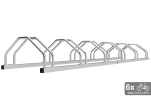 Kétoldalas kerékpártartó 6 db-os VARIO 6 személyes, horganyzott
