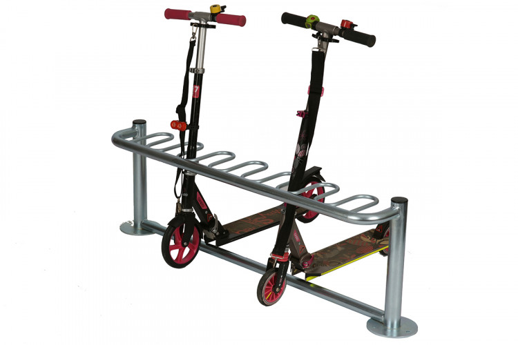 Rollertartó 6 férőhelyes, 120 cm, horganyzott