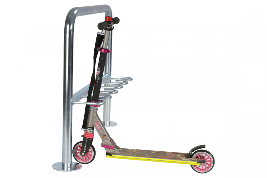 Rollertartó állvány 5 férőhelyes, 100 cm, horganyzott