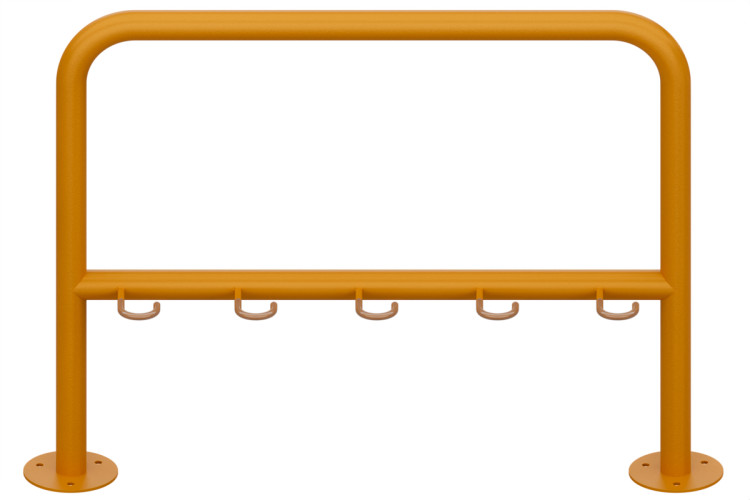 Rollertartó 5 férőhelyes, 100 cm, színes