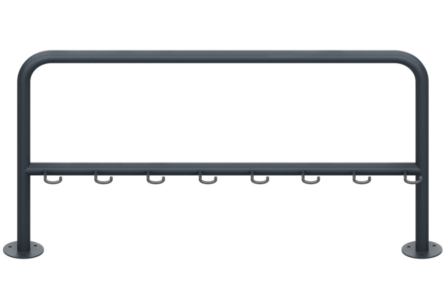 Rollerállvány 8 személyes, 150 cm, színes