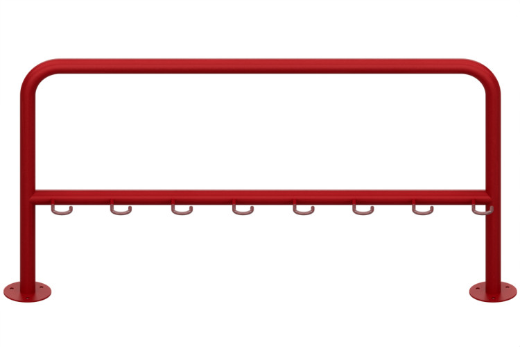 Rollerállvány 8 személyes, 150 cm, színes