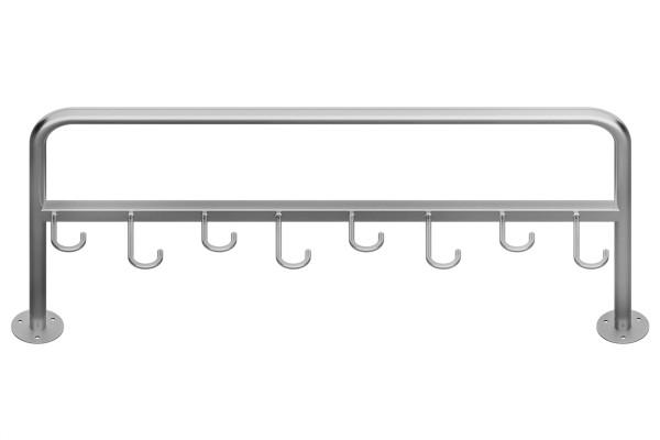 Rollertartó 8 férőhelyes, 170 cm, horganyzott