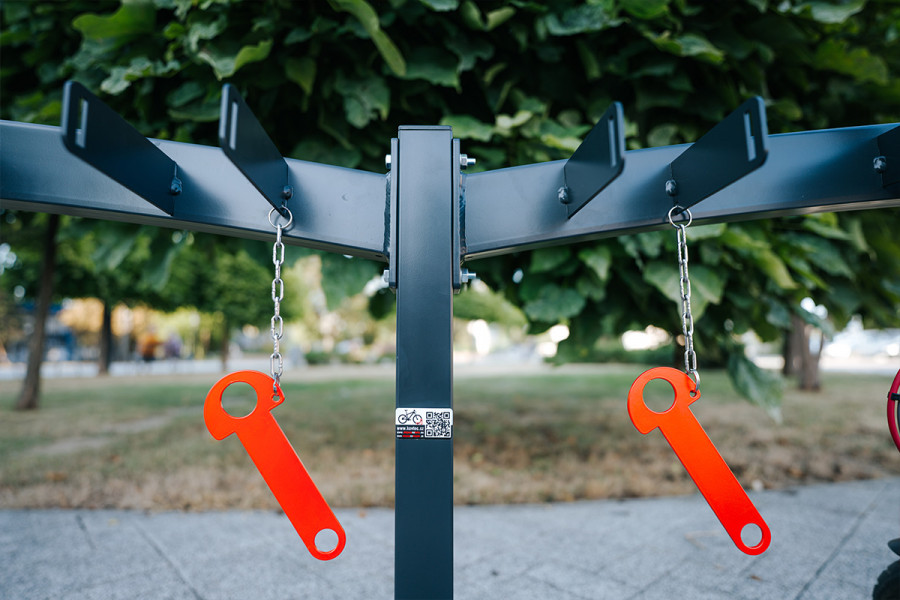 Rollertartó 10 férőhelyes, egyoldalas