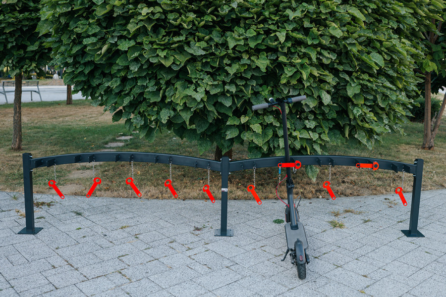 Rollertartó 10 férőhelyes, egyoldalas