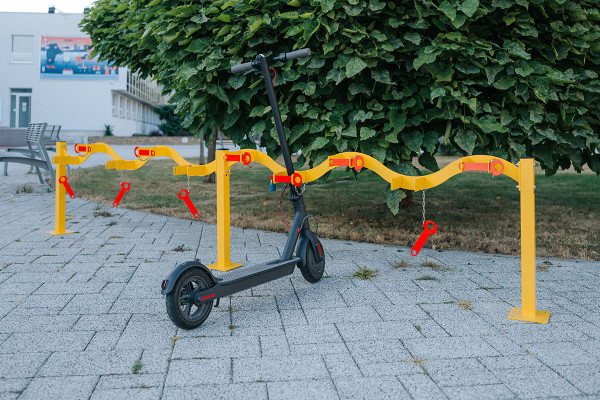 Rollertartó 10 férőhelyes, egyoldalas