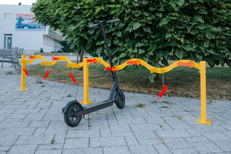 Rollertartó 10 férőhelyes, egyoldalas