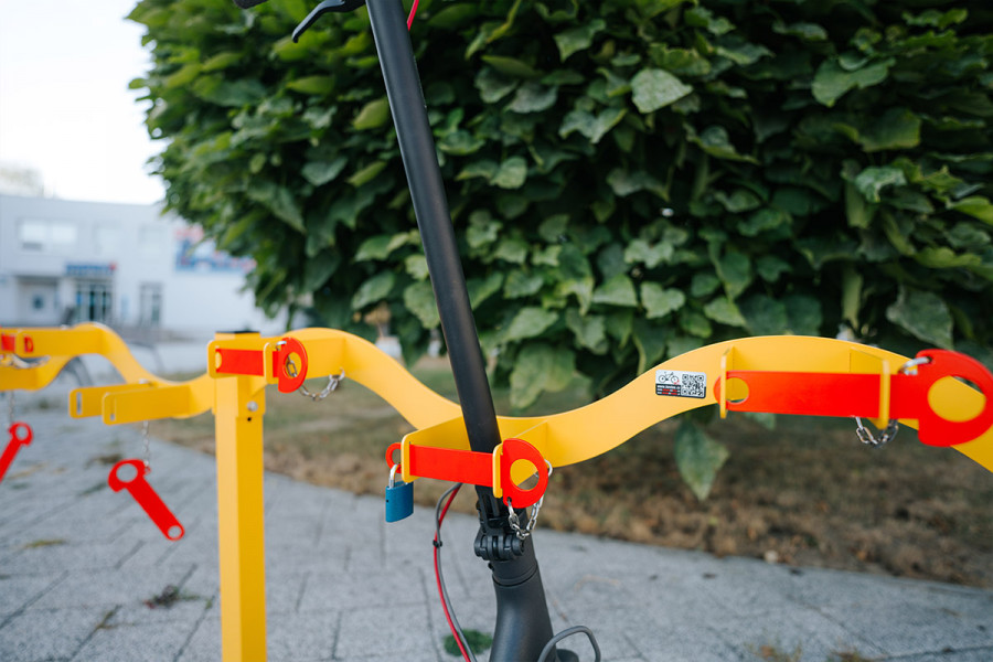 Rollertartó 10 férőhelyes, egyoldalas