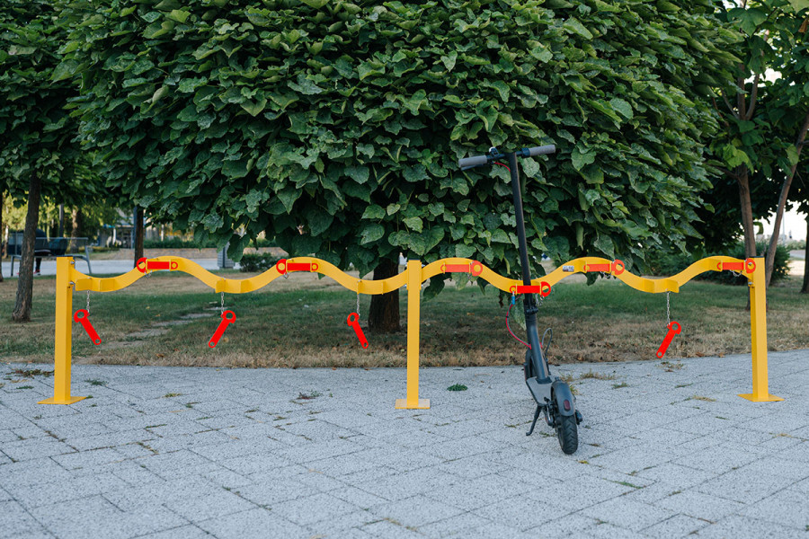 Rollertartó 10 férőhelyes, egyoldalas