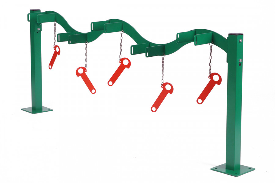 Rollertartó 5 férőhelyes, egyoldalas, színes