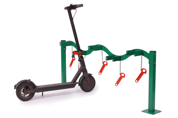 Rollertartó 5 férőhelyes, egyoldalas, színes