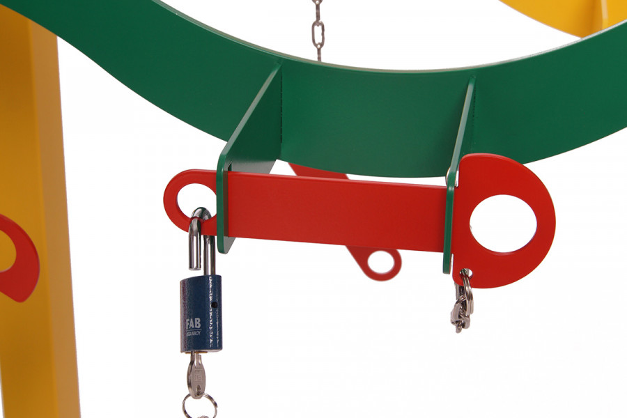 Rollertartó 5 férőhelyes, egyoldalas, színes