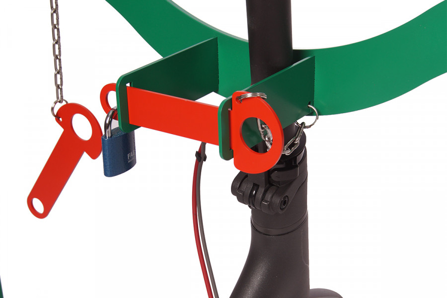 Rollertartó 5 férőhelyes, egyoldalas, színes