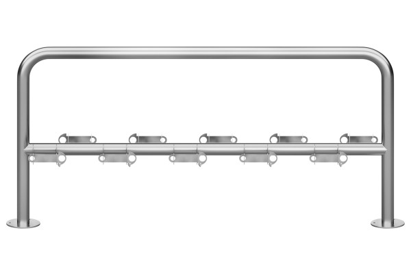 Rollertartó állvány 10 férőhelyes, kétoldalas, horganyzott