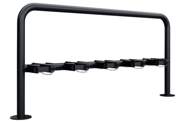 Rollertartó 10 férőhelyes, kétoldalas, színes