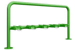 Rollertartó 10 férőhelyes, kétoldalas, színes