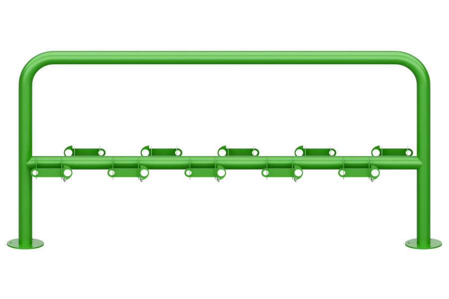 Rollertartó 10 férőhelyes, kétoldalas, színes