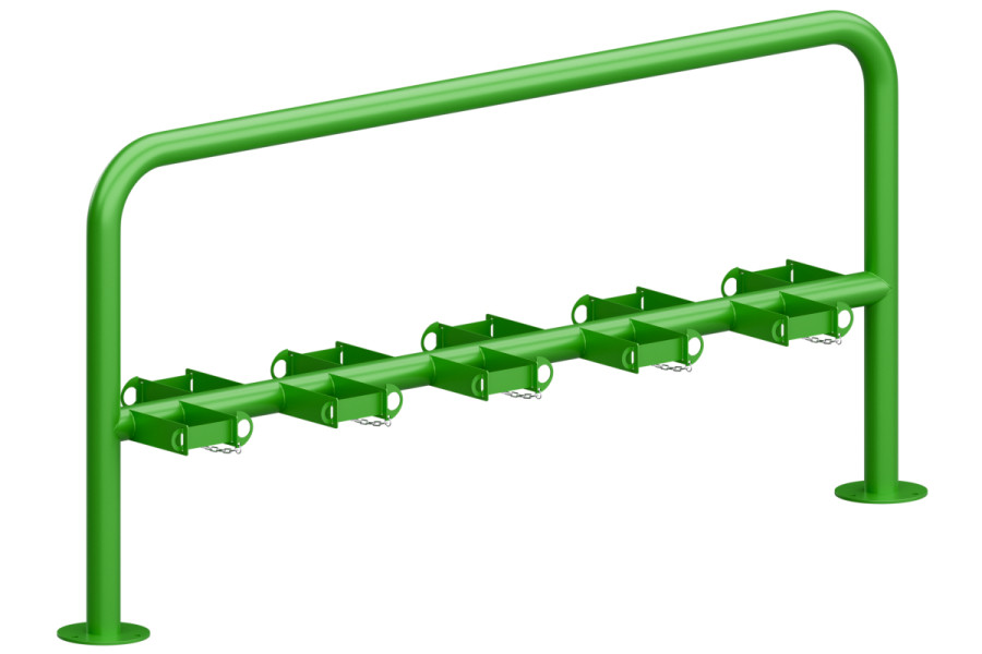 Rollertartó 10 férőhelyes, kétoldalas, színes
