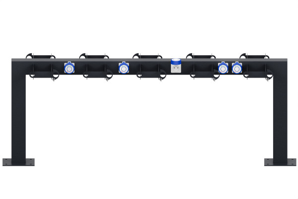 Elektromos roller állvány 10 férőhelyes, kétoldalas, színes