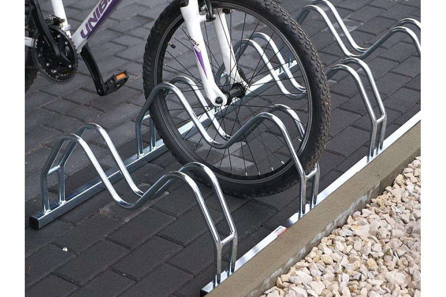 Kétoldalas, 4 kerékpáros MEGA kerékpártartó, horganyzott